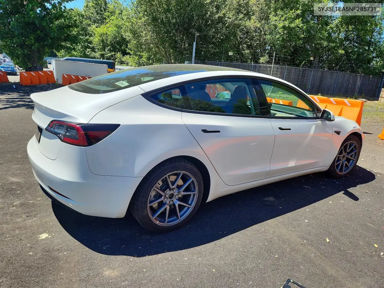2022 Tesla Model 3 VIN: 5YJ3E1EA5NF285731 Lot: 60676596