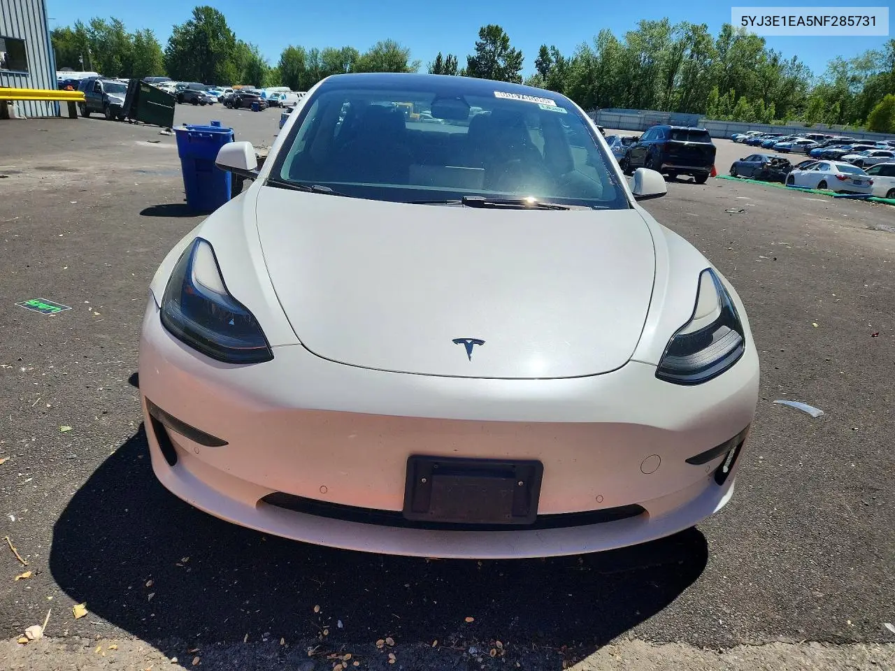 2022 Tesla Model 3 VIN: 5YJ3E1EA5NF285731 Lot: 60676596