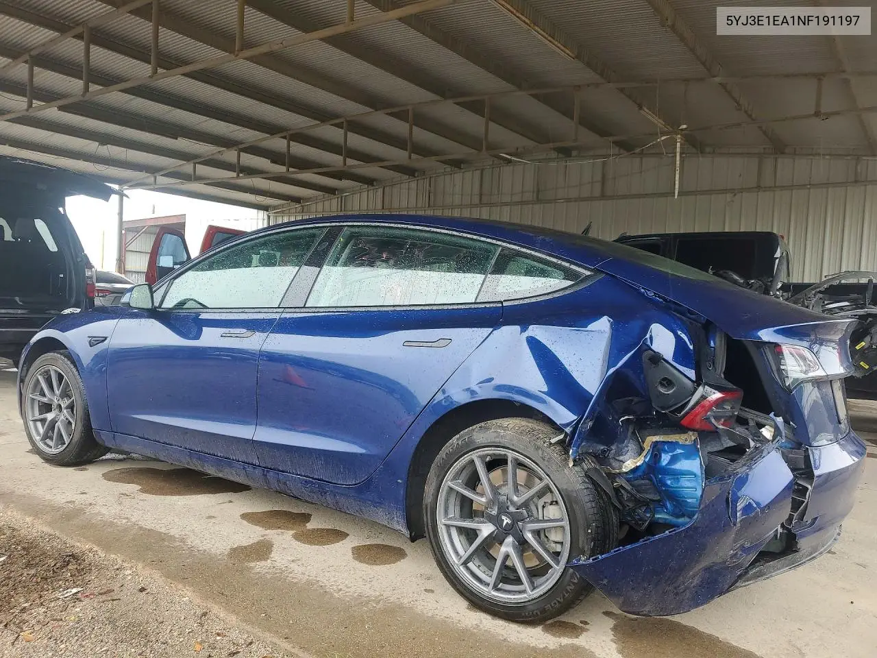 2022 Tesla Model 3 VIN: 5YJ3E1EA1NF191197 Lot: 60703796