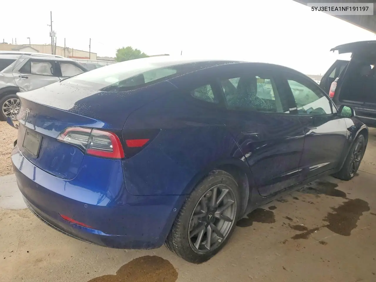 2022 Tesla Model 3 VIN: 5YJ3E1EA1NF191197 Lot: 60703796