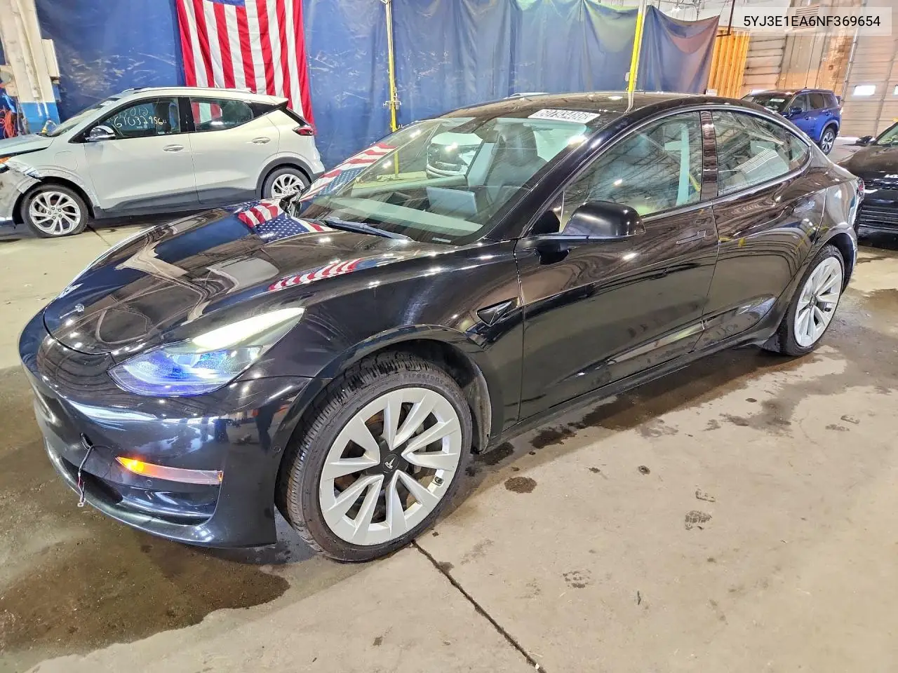 2022 Tesla Model 3 VIN: 5YJ3E1EA6NF369654 Lot: 60793486