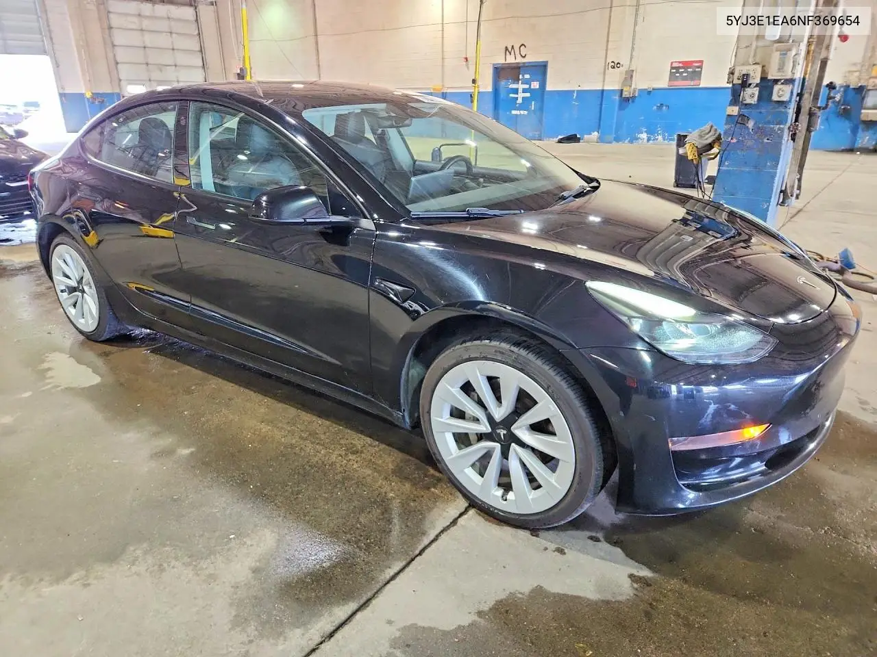 2022 Tesla Model 3 VIN: 5YJ3E1EA6NF369654 Lot: 60793486