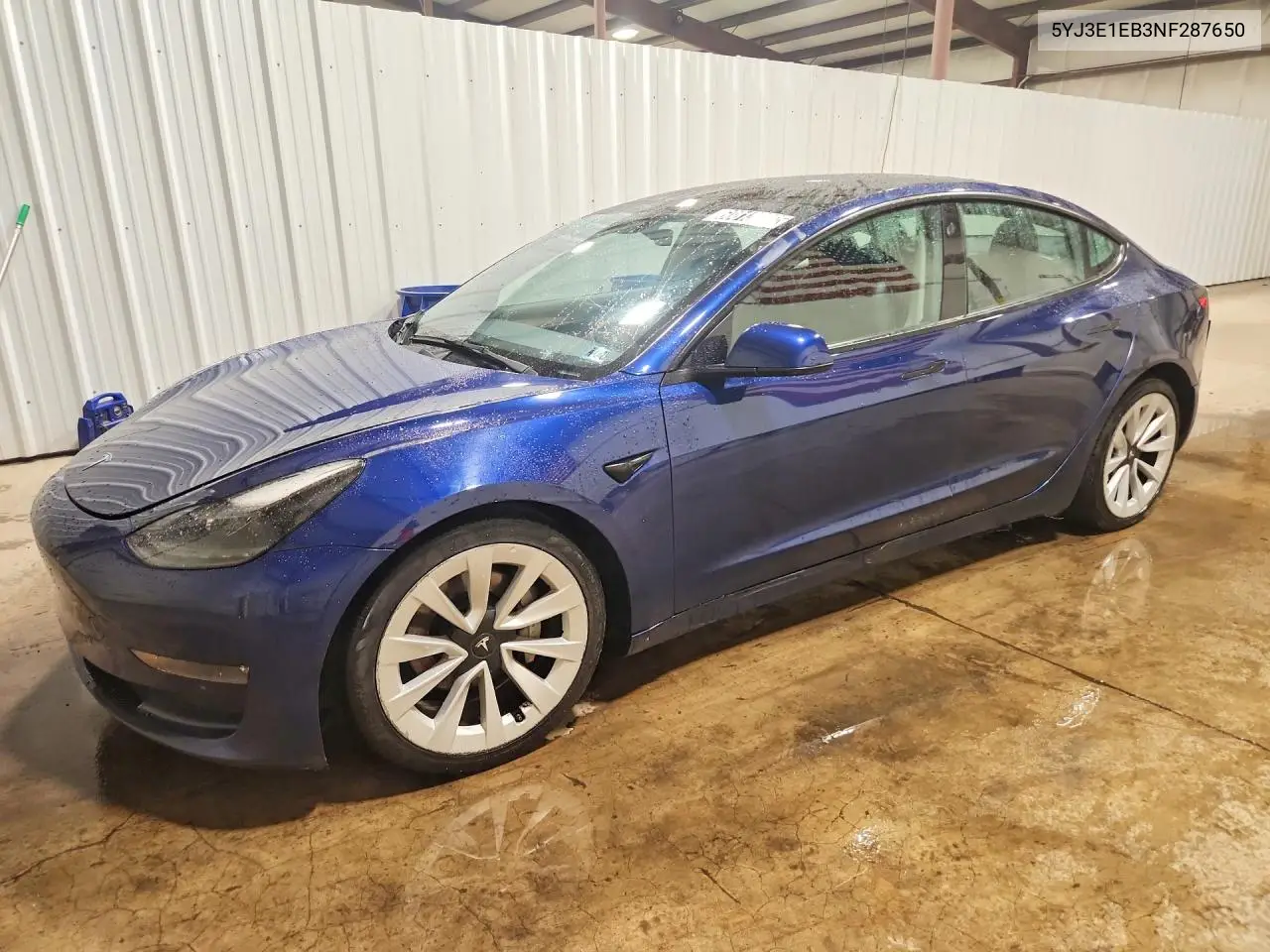 2022 Tesla Model 3 VIN: 5YJ3E1EB3NF287650 Lot: 60813006