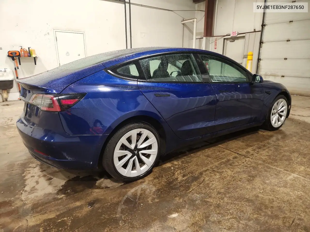 2022 Tesla Model 3 VIN: 5YJ3E1EB3NF287650 Lot: 60813006