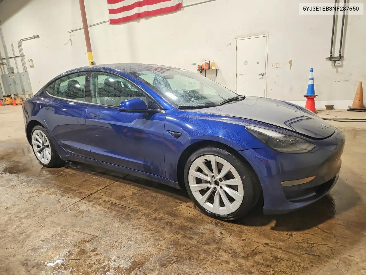 2022 Tesla Model 3 VIN: 5YJ3E1EB3NF287650 Lot: 60813006