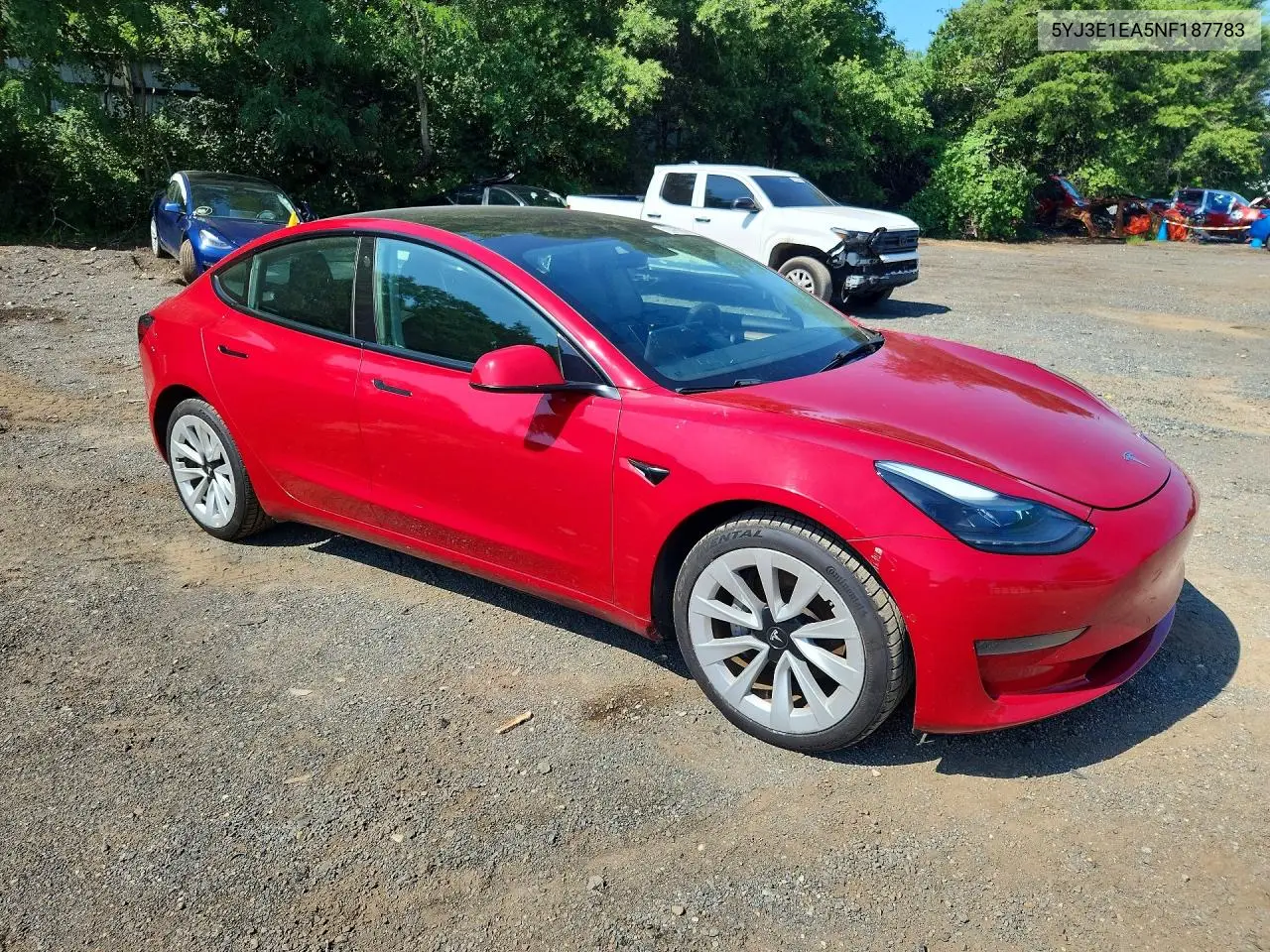 2022 Tesla Model 3 VIN: 5YJ3E1EA5NF187783 Lot: 60953616