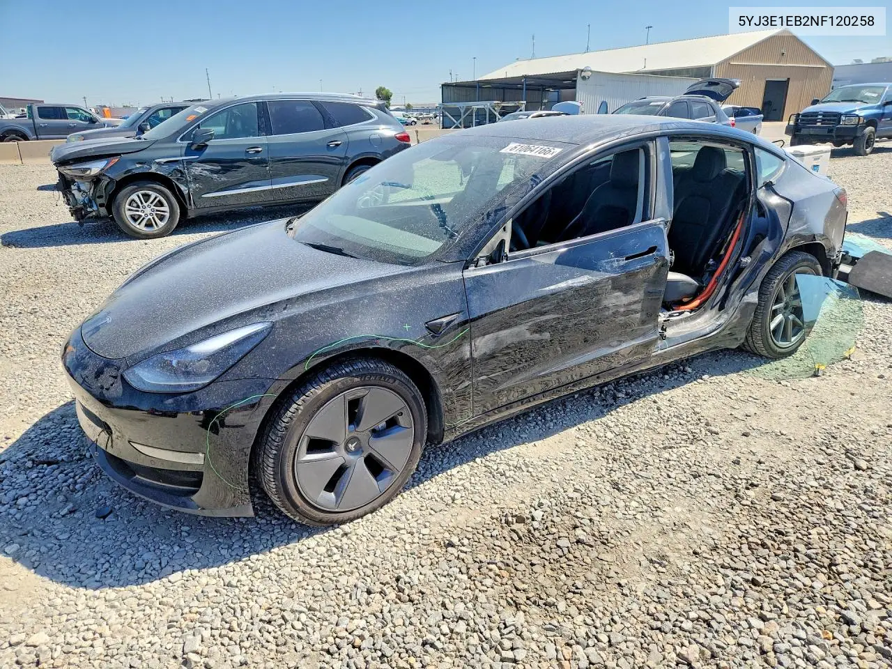 2022 Tesla Model 3 VIN: 5YJ3E1EB2NF120258 Lot: 61064166