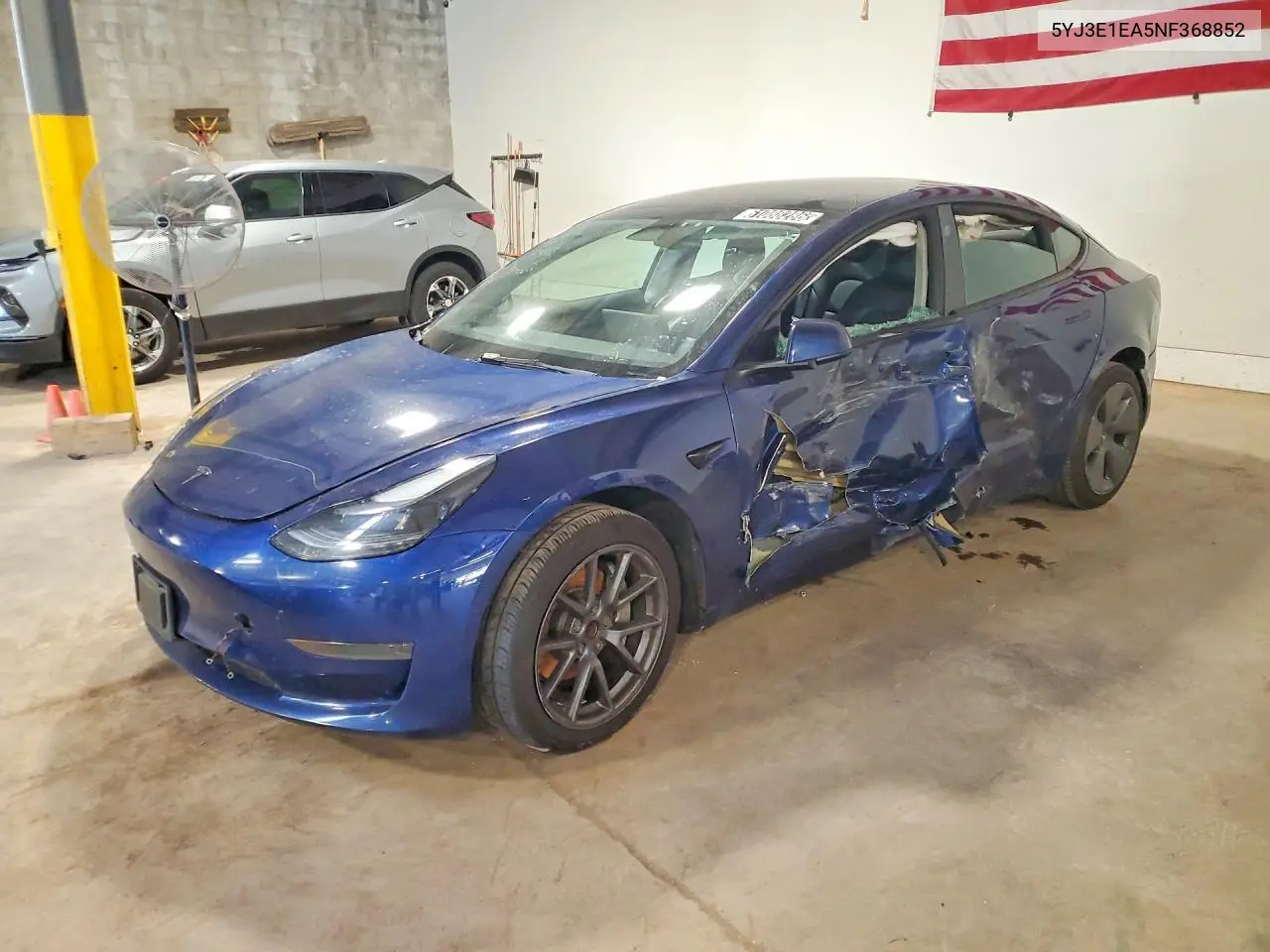 2022 Tesla Model 3 VIN: 5YJ3E1EA5NF368852 Lot: 61088286