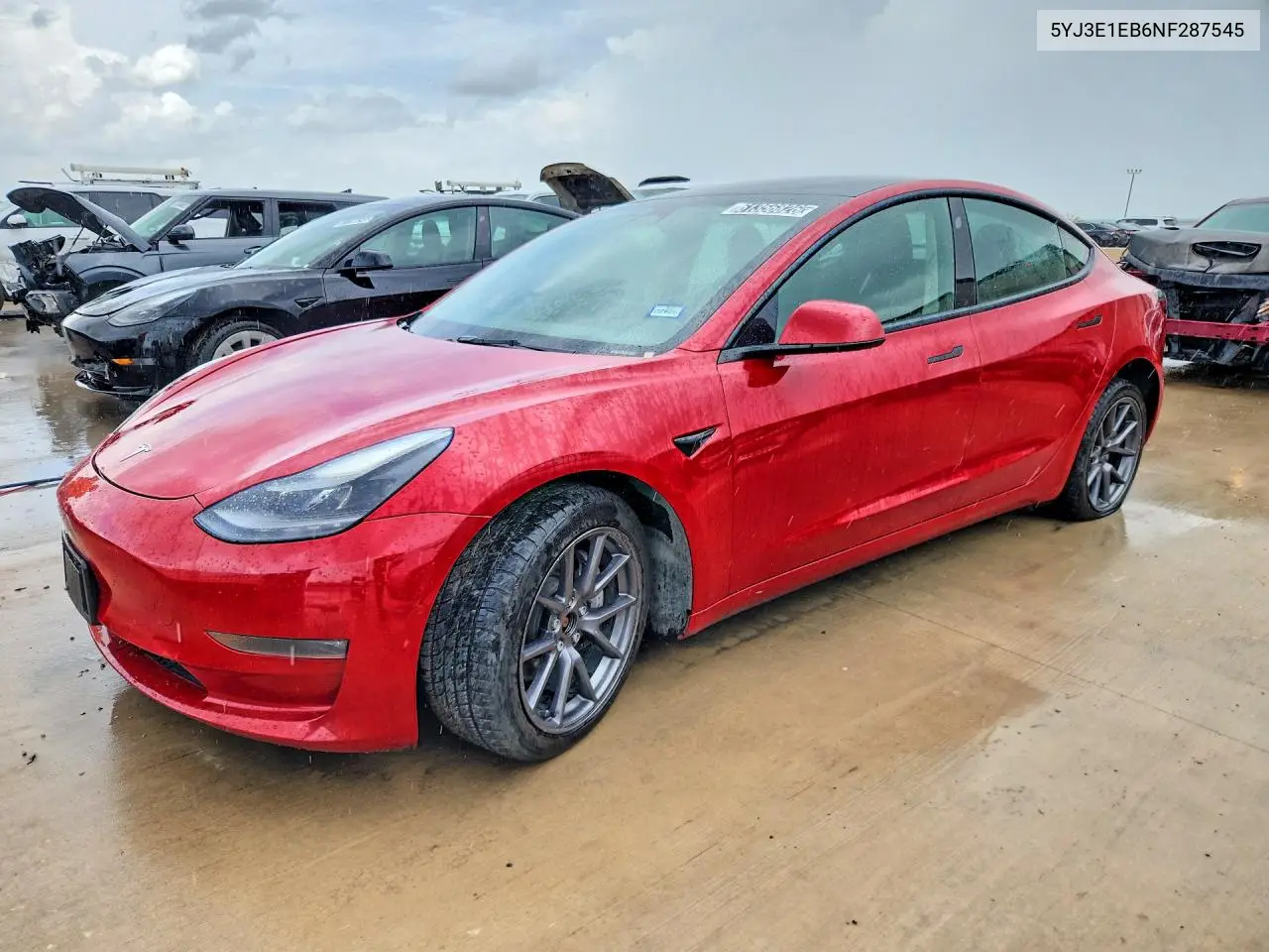 2022 Tesla Model 3 VIN: 5YJ3E1EB6NF287545 Lot: 61356826