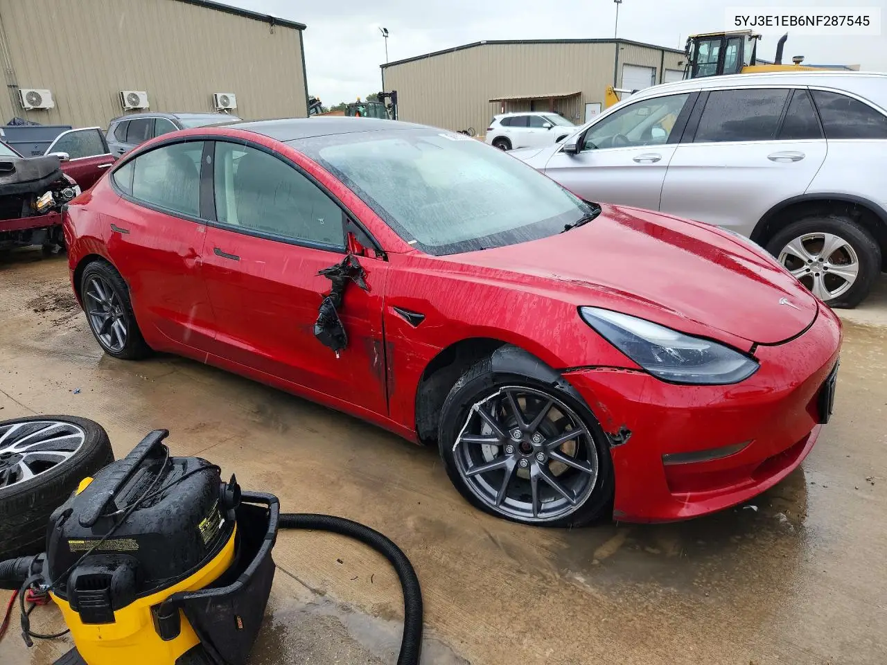 2022 Tesla Model 3 VIN: 5YJ3E1EB6NF287545 Lot: 61356826