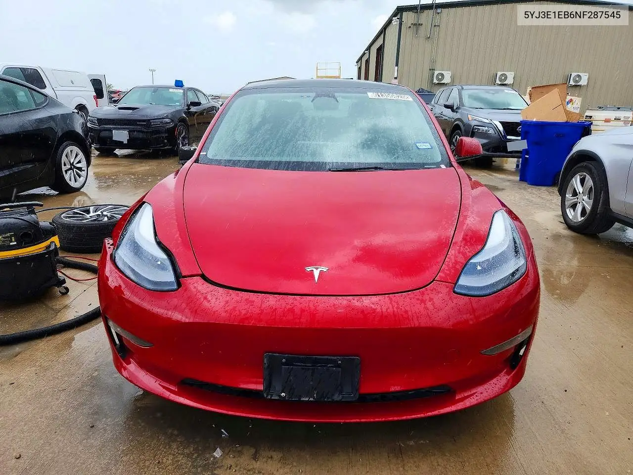 2022 Tesla Model 3 VIN: 5YJ3E1EB6NF287545 Lot: 61356826