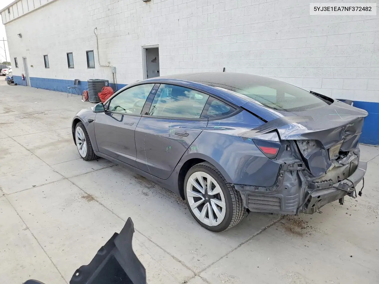 2022 Tesla Model 3 VIN: 5YJ3E1EA7NF372482 Lot: 61361906