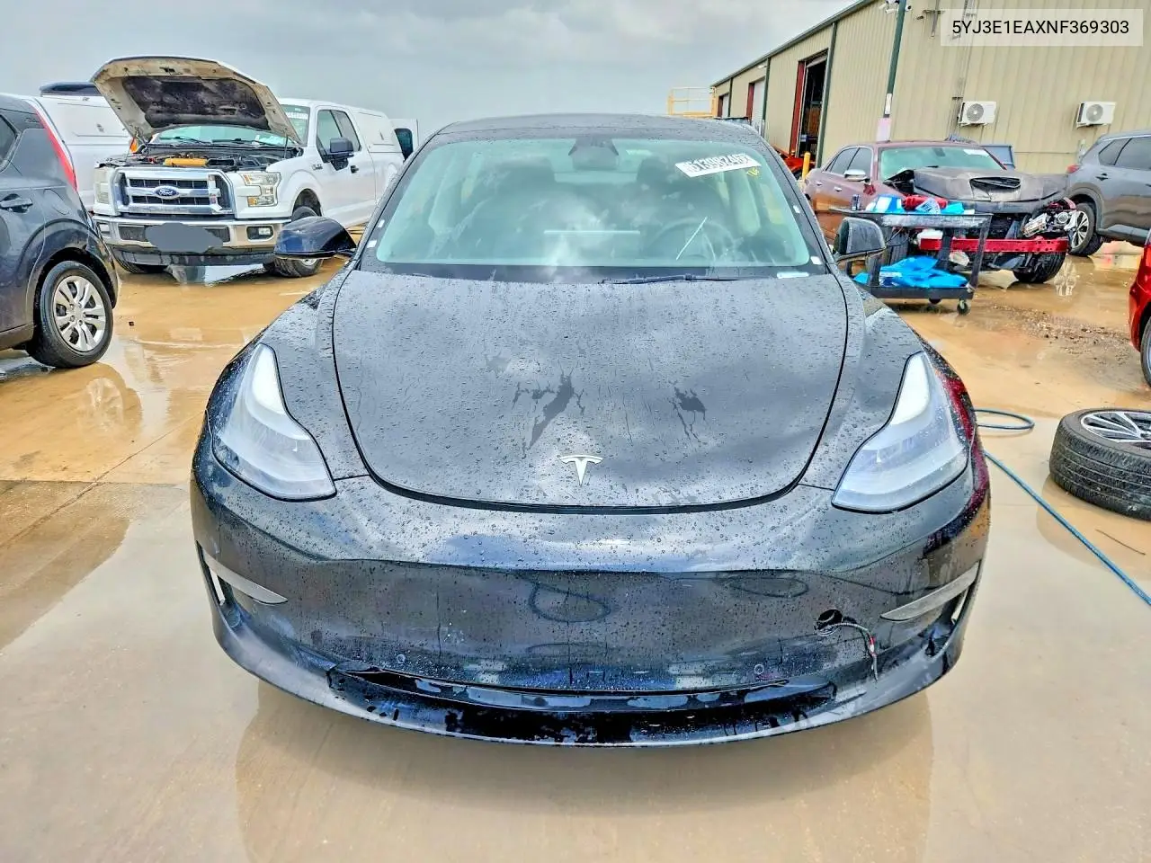 2022 Tesla Model 3 VIN: 5YJ3E1EAXNF369303 Lot: 61398246