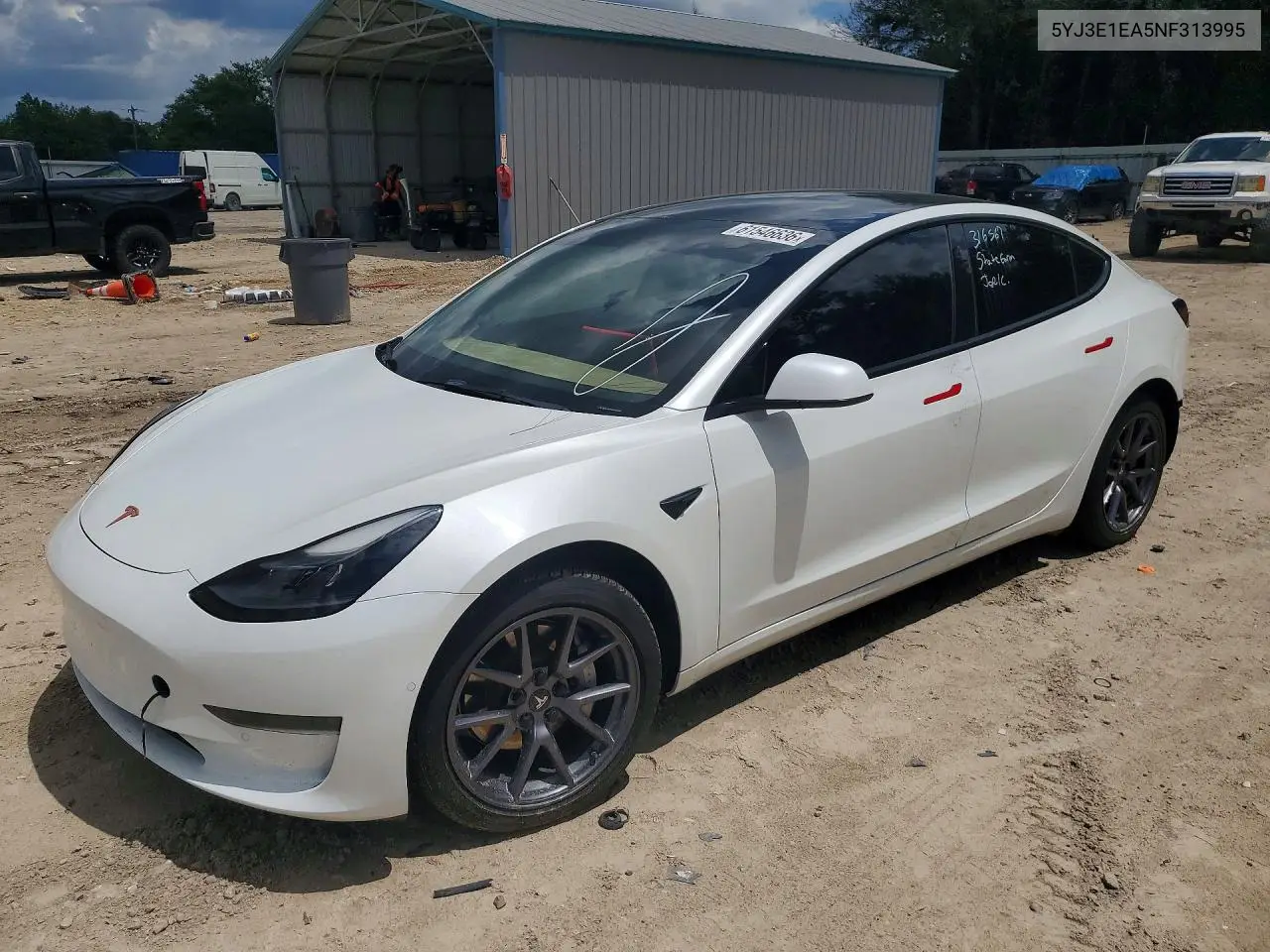 2022 Tesla Model 3 VIN: 5YJ3E1EA5NF313995 Lot: 61546636