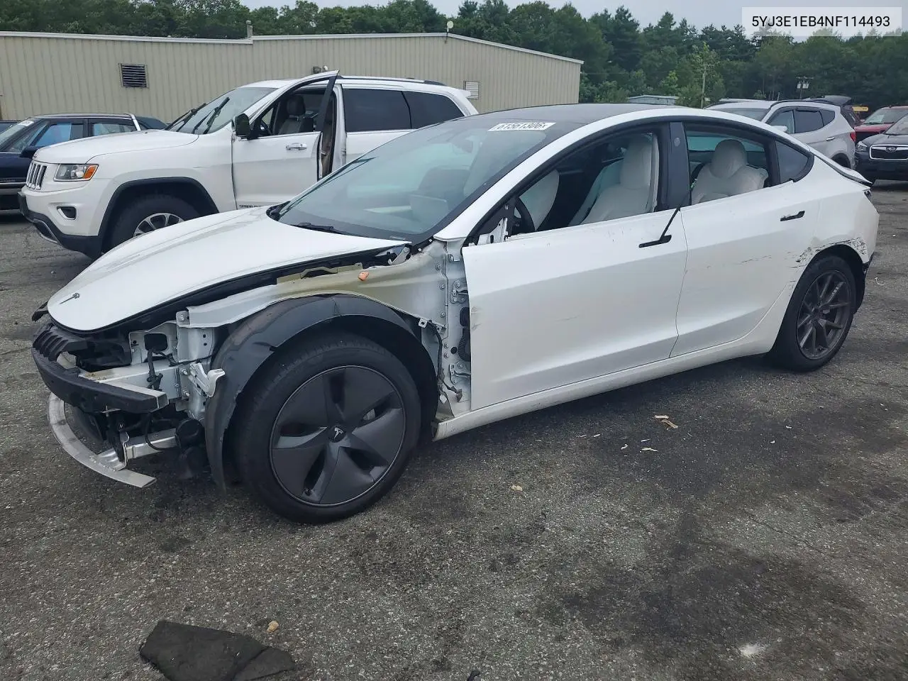 2022 Tesla Model 3 VIN: 5YJ3E1EB4NF114493 Lot: 61561306
