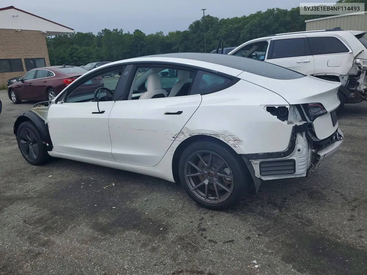 2022 Tesla Model 3 VIN: 5YJ3E1EB4NF114493 Lot: 61561306
