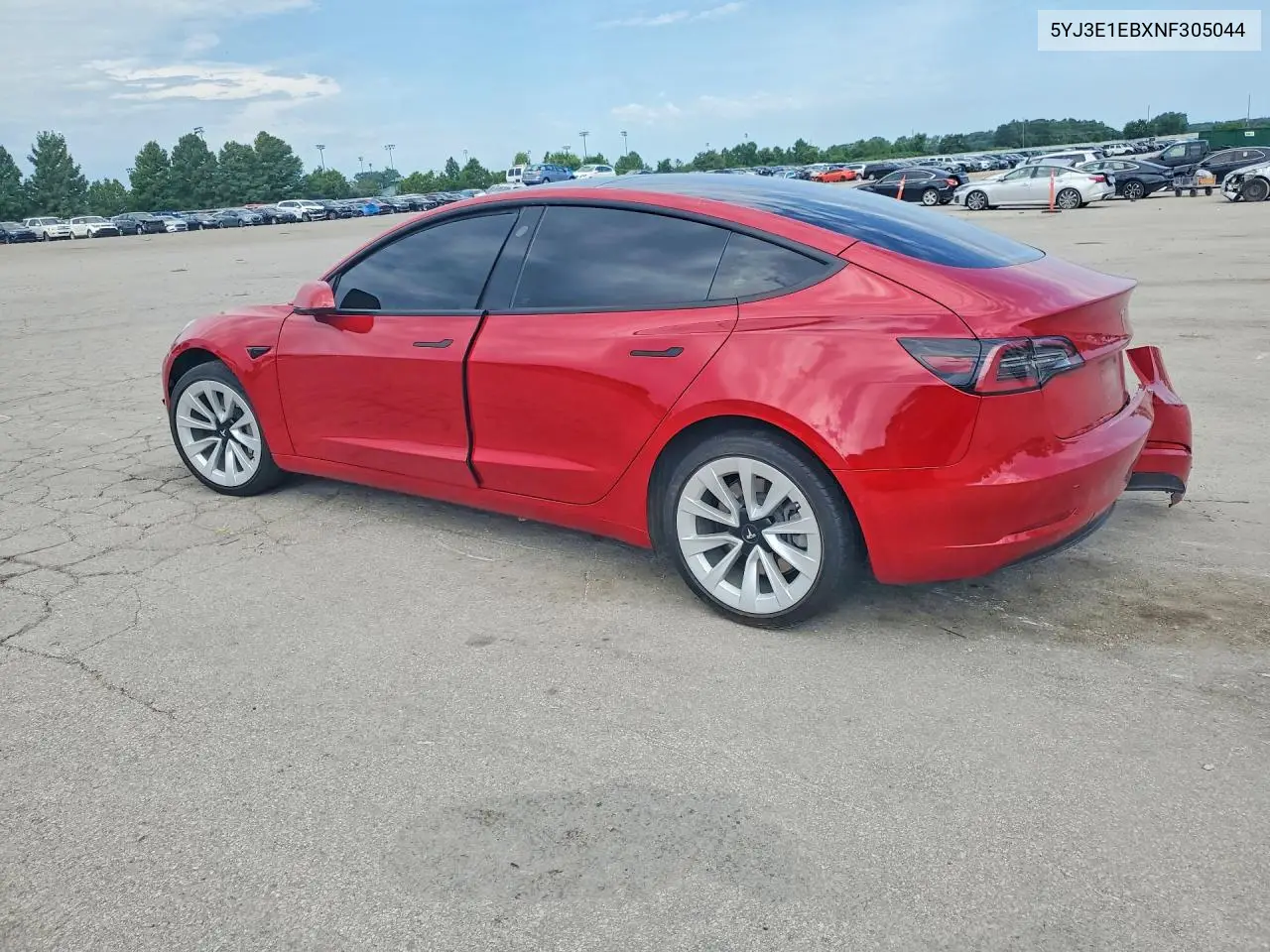 2022 Tesla Model 3 VIN: 5YJ3E1EBXNF305044 Lot: 61848386