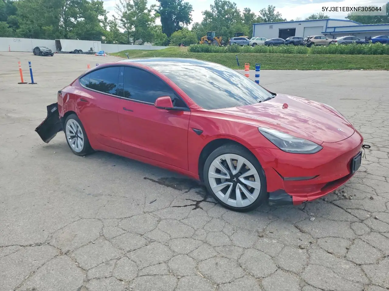 2022 Tesla Model 3 VIN: 5YJ3E1EBXNF305044 Lot: 61848386