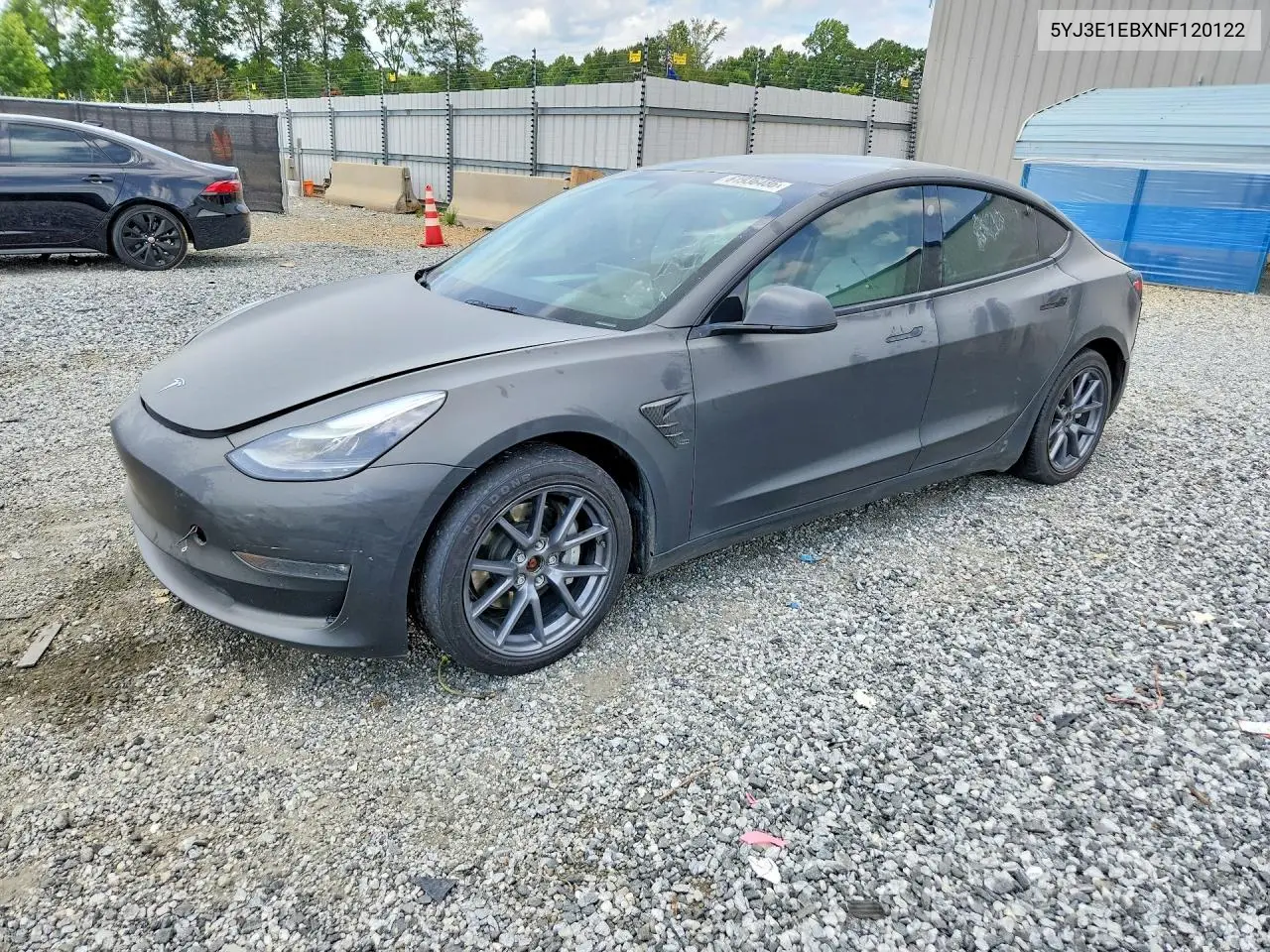 2022 Tesla Model 3 VIN: 5YJ3E1EBXNF120122 Lot: 61936486