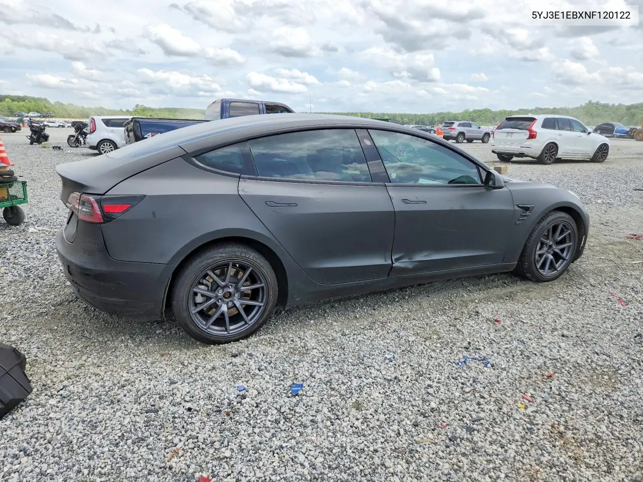 2022 Tesla Model 3 VIN: 5YJ3E1EBXNF120122 Lot: 61936486