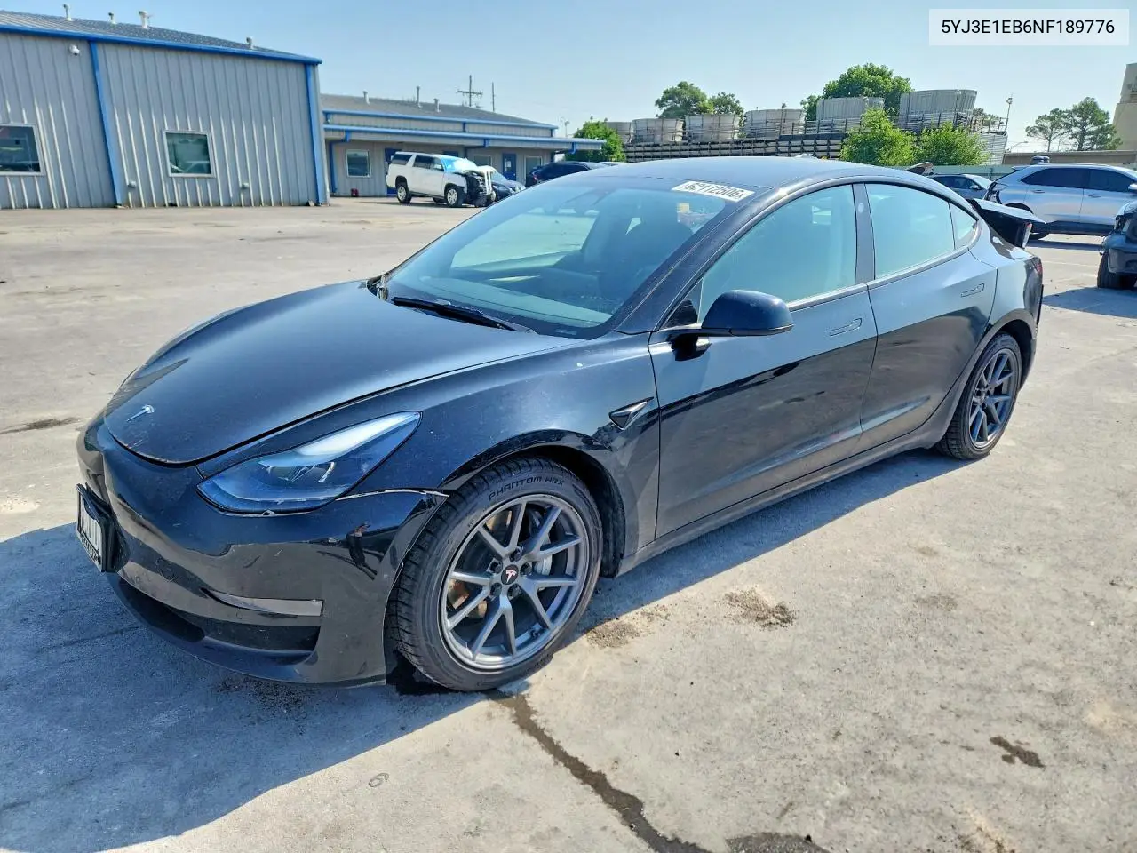 2022 Tesla Model 3 VIN: 5YJ3E1EB6NF189776 Lot: 62112506