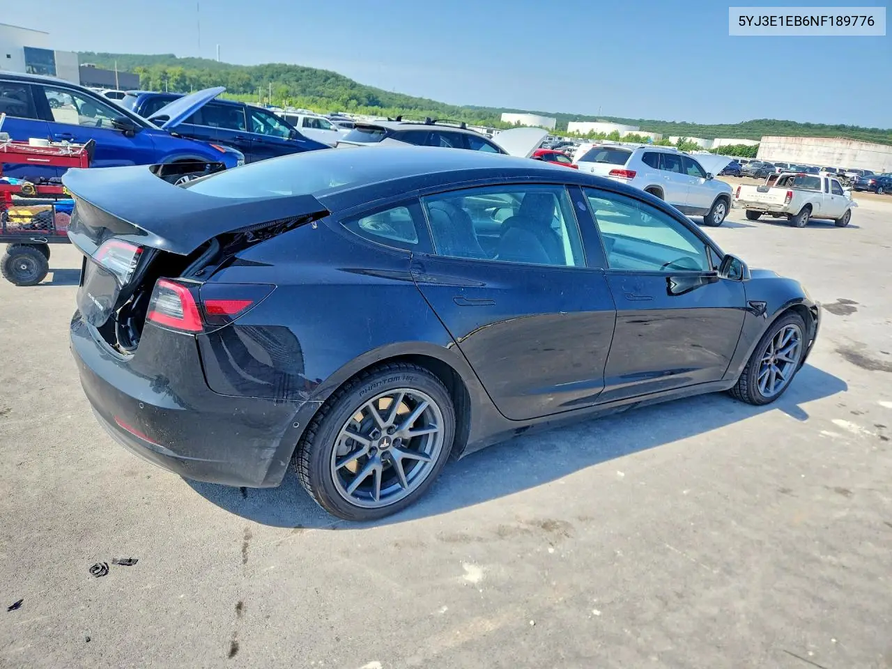 2022 Tesla Model 3 VIN: 5YJ3E1EB6NF189776 Lot: 62112506