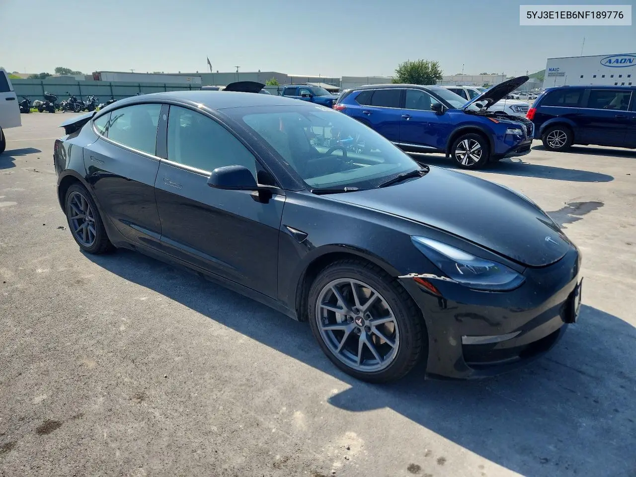 2022 Tesla Model 3 VIN: 5YJ3E1EB6NF189776 Lot: 62112506
