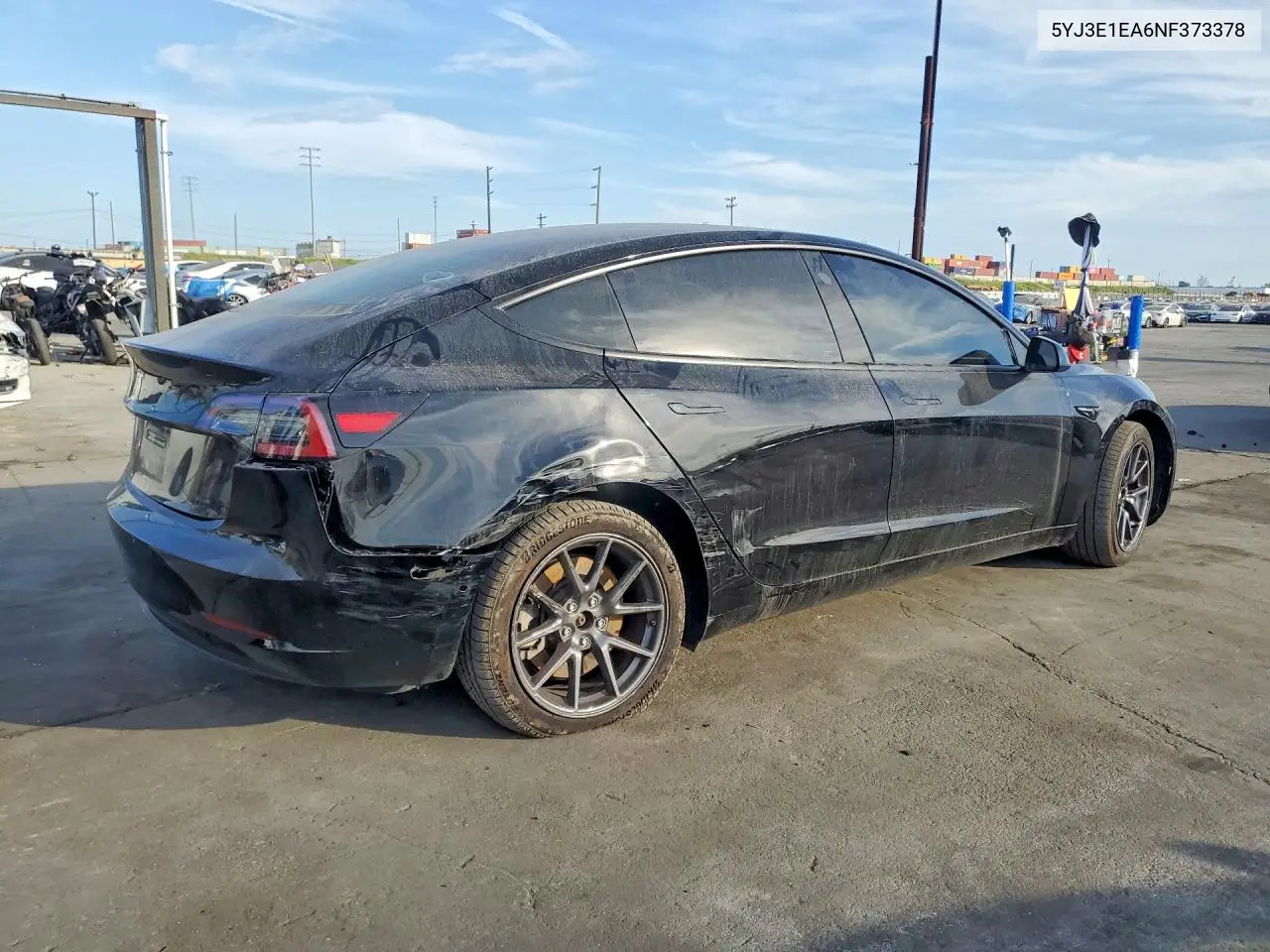 5YJ3E1EA6NF373378 2022 Tesla Model 3