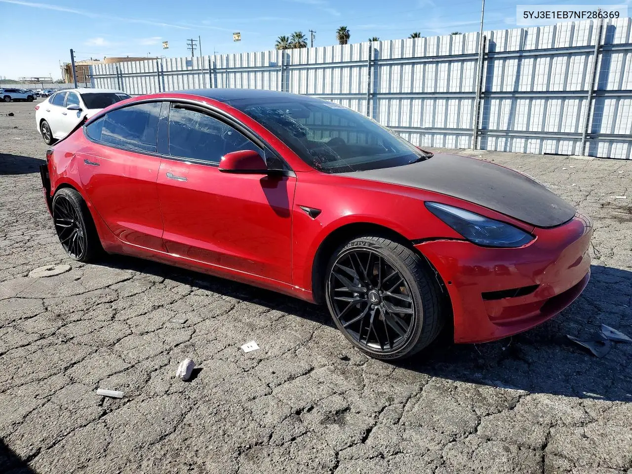 2022 Tesla Model 3 VIN: 5YJ3E1EB7NF286369 Lot: 79149845
