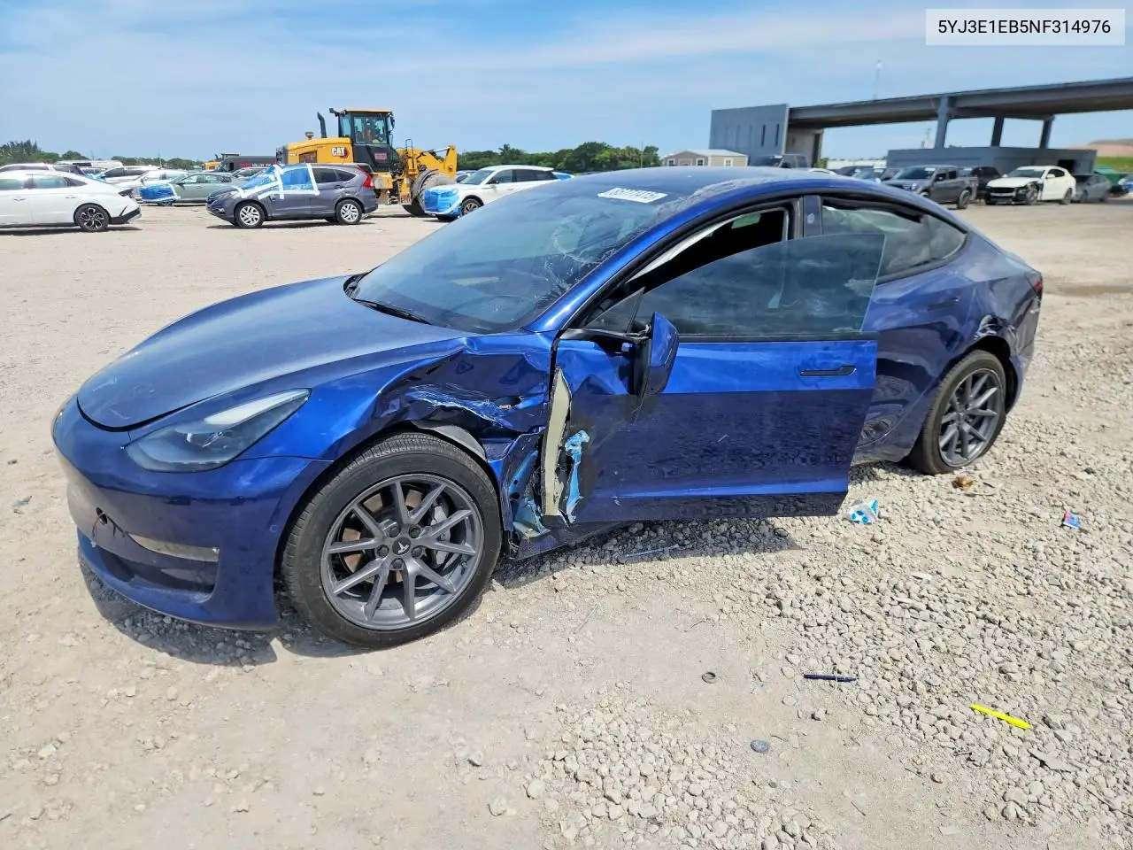 2022 Tesla Model 3 VIN: 5YJ3E1EB5NF314976 Lot: 85771415