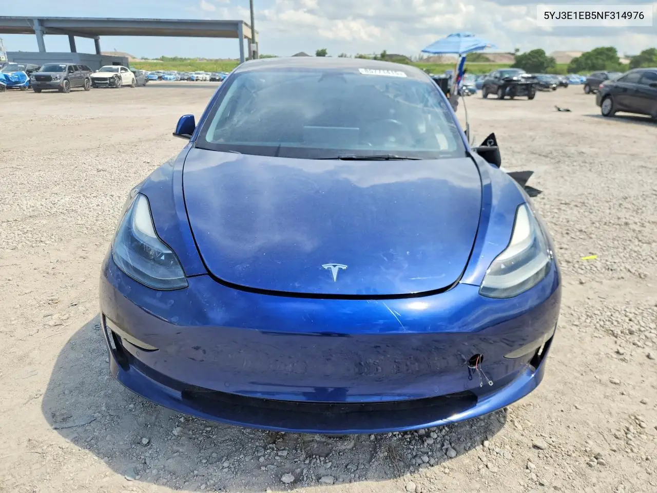 2022 Tesla Model 3 VIN: 5YJ3E1EB5NF314976 Lot: 85771415