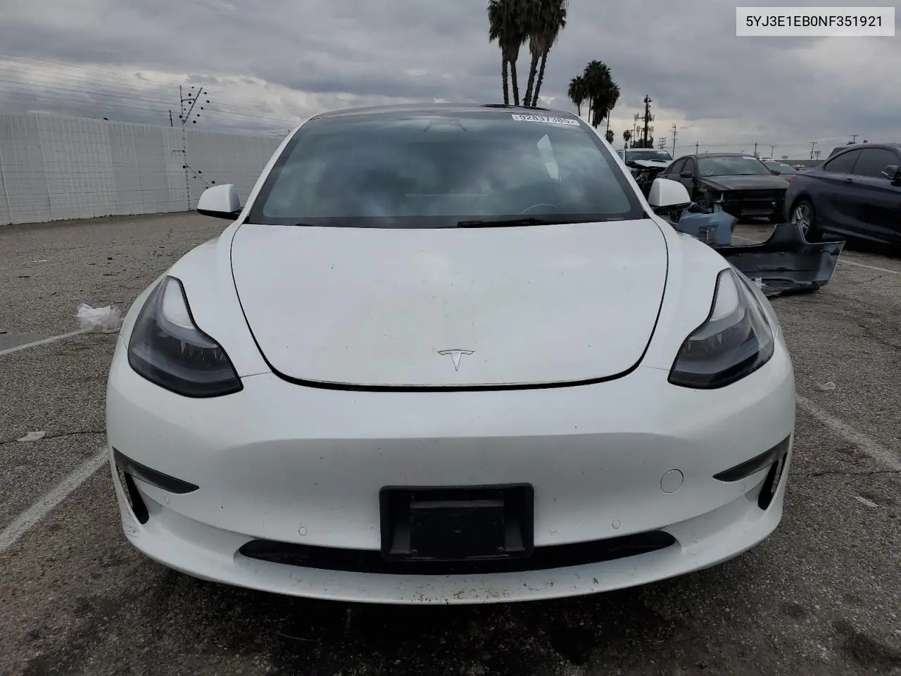5YJ3E1EB0NF351921 2022 Tesla Model 3