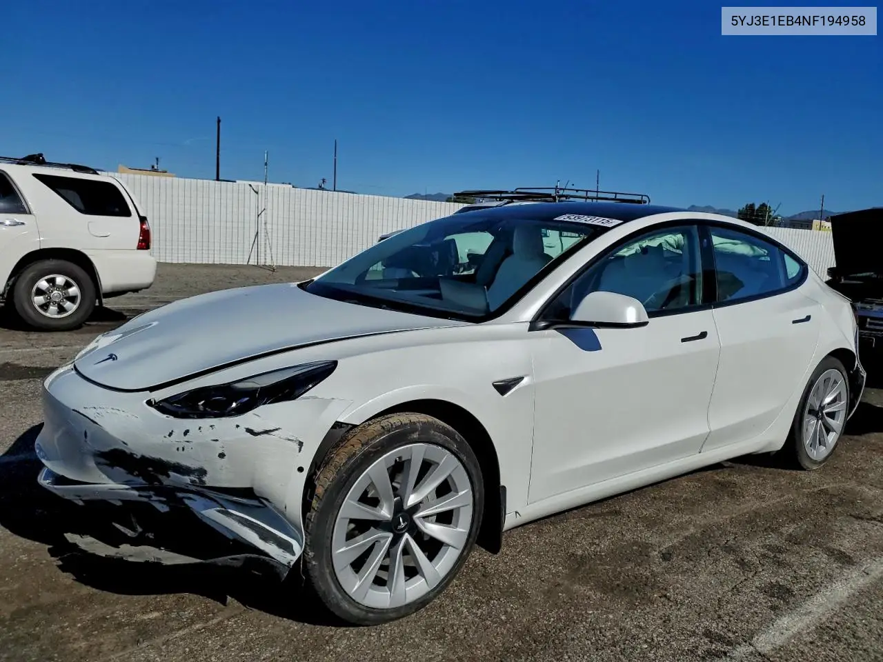 5YJ3E1EB4NF194958 2022 Tesla Model 3
