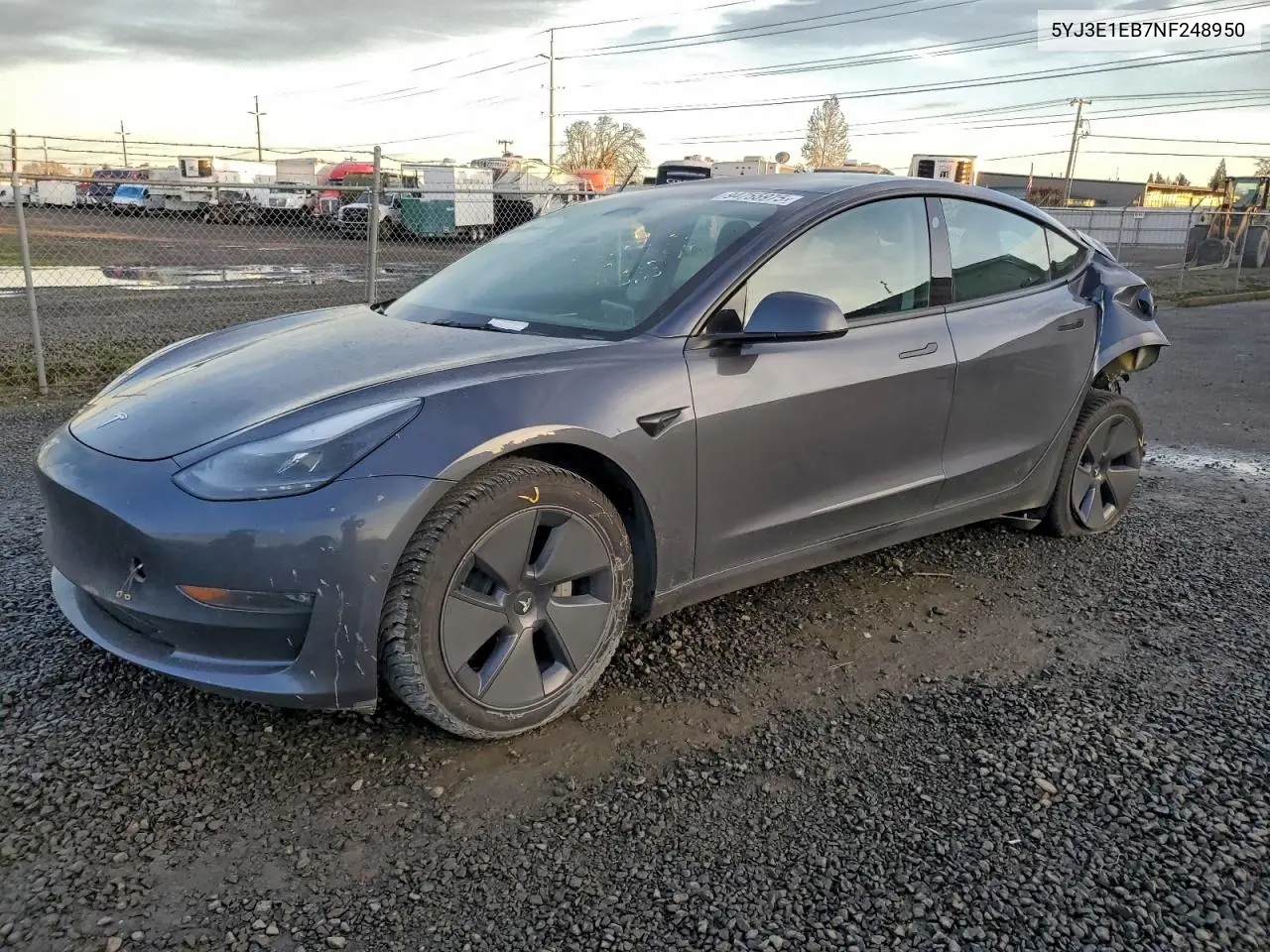 5YJ3E1EB7NF248950 2022 Tesla Model 3