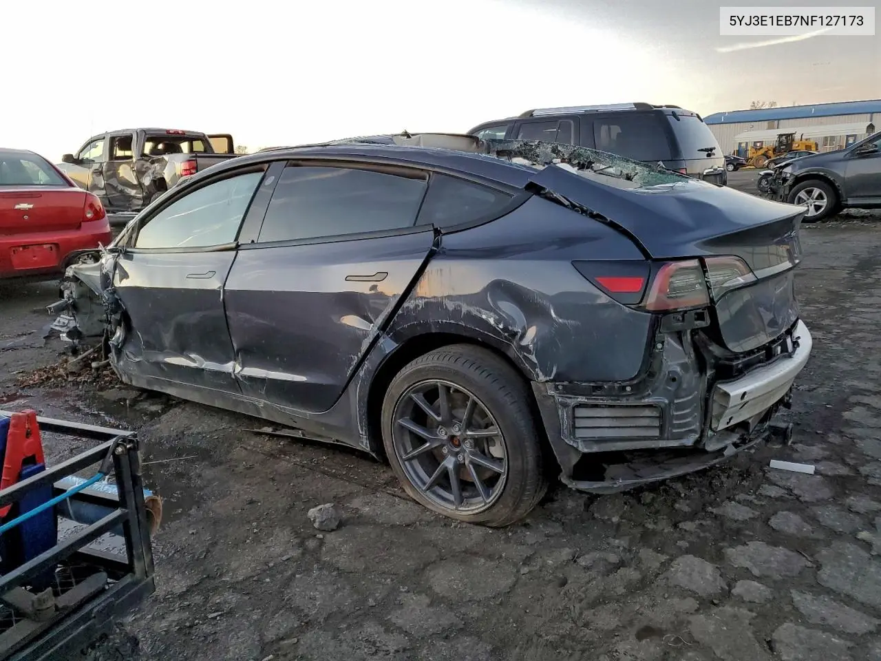 5YJ3E1EB7NF127173 2022 Tesla Model 3