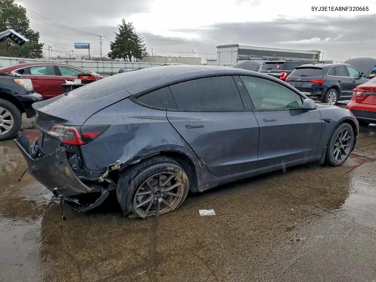 5YJ3E1EA8NF320665 2022 Tesla Model 3