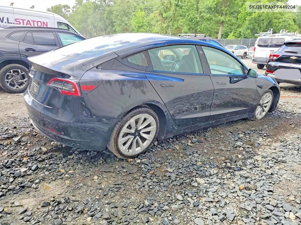 2023 Tesla Model 3 VIN: 5YJ3E1EAXPF449204 Lot: 60417896