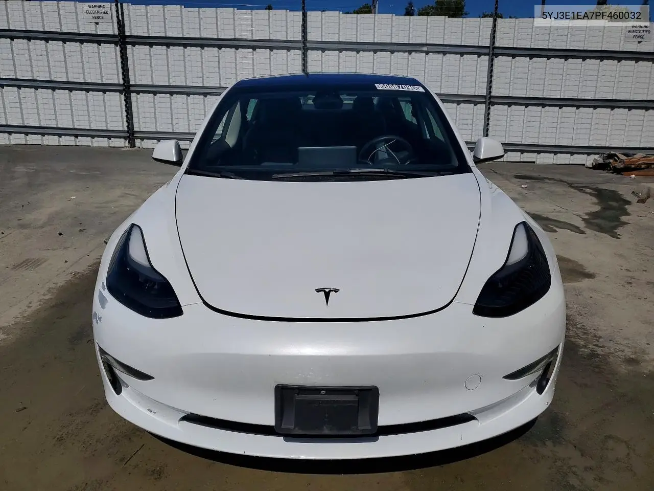 2023 Tesla Model 3 VIN: 5YJ3E1EA7PF460032 Lot: 60687096