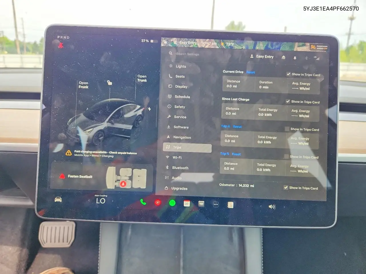 2023 Tesla Model 3 VIN: 5YJ3E1EA4PF662570 Lot: 61171876
