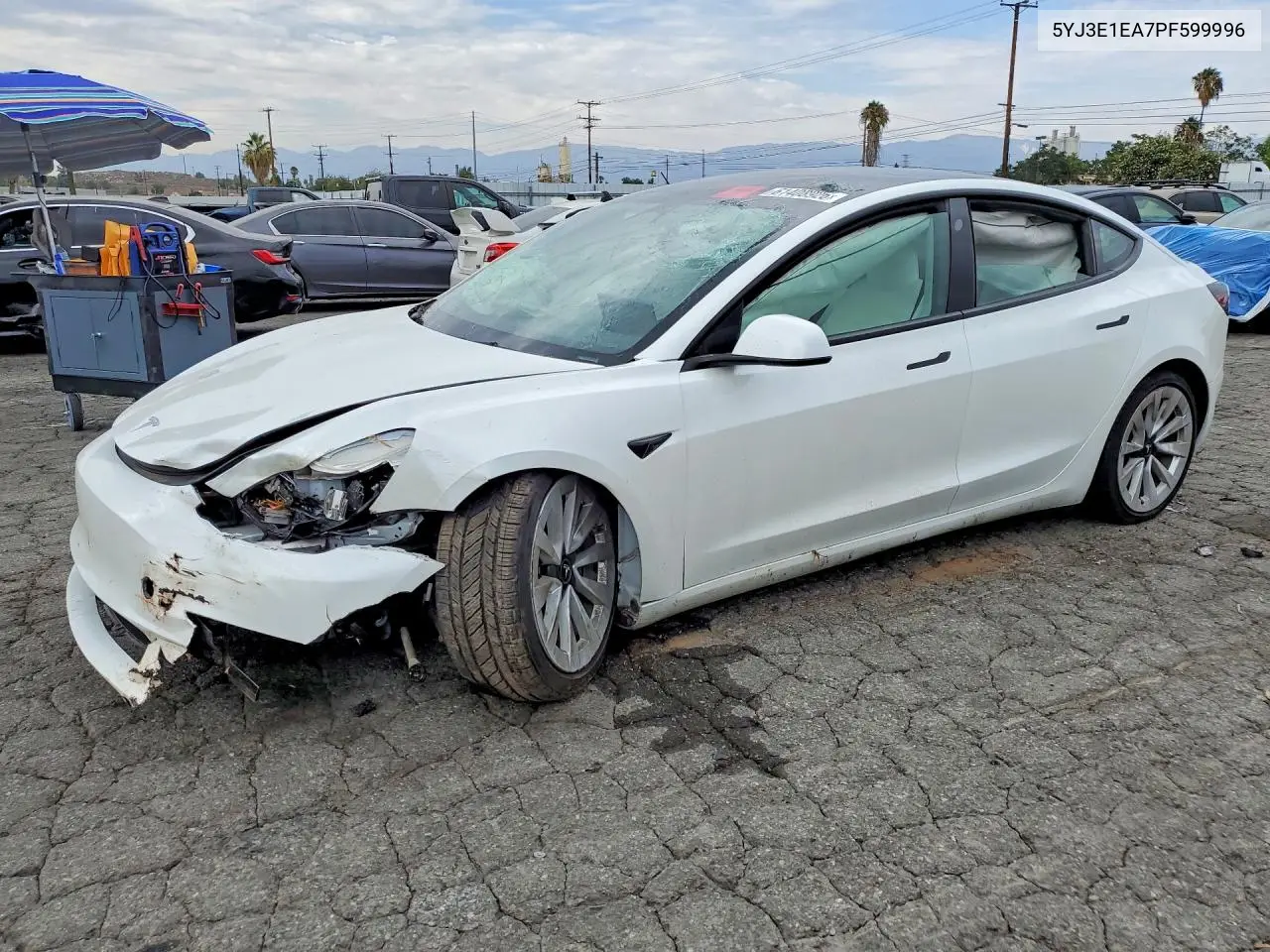 2023 Tesla Model 3 VIN: 5YJ3E1EA7PF599996 Lot: 61408926