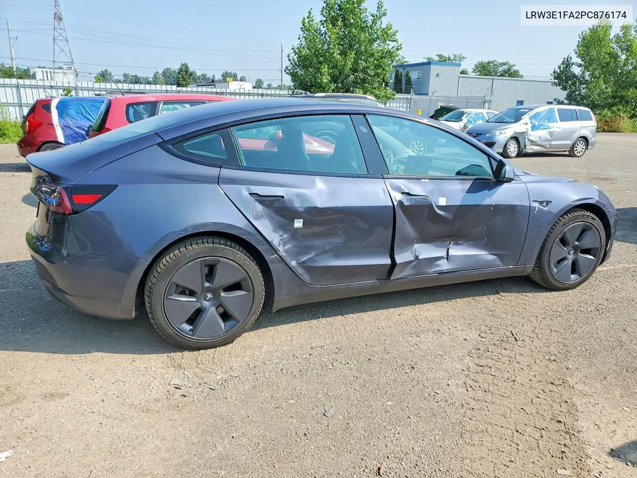 2023 Tesla Model 3 VIN: LRW3E1FA2PC876174 Lot: 61613486