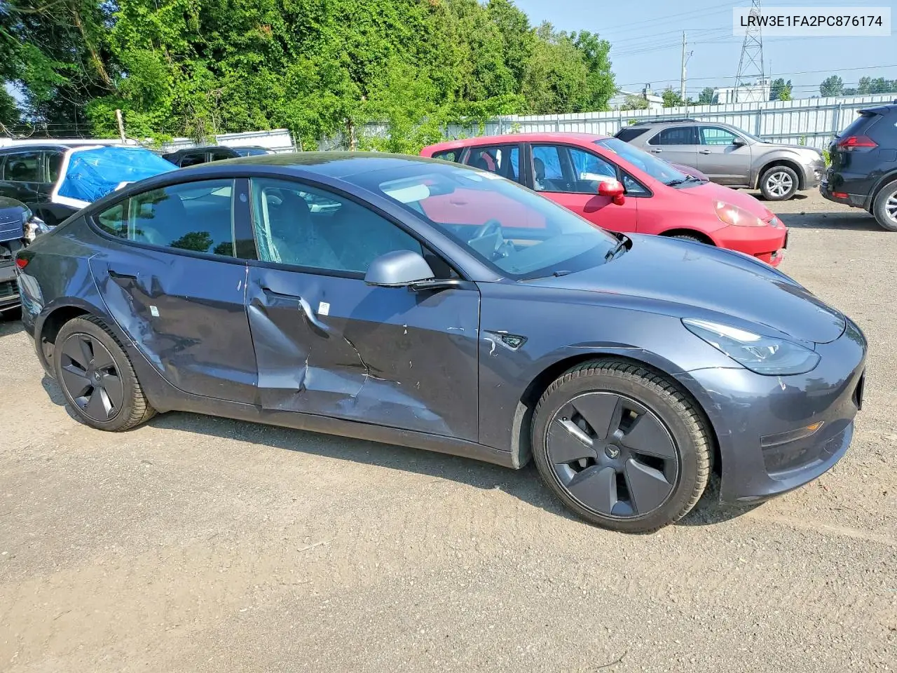 2023 Tesla Model 3 VIN: LRW3E1FA2PC876174 Lot: 61613486
