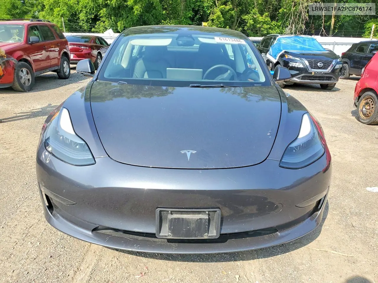 2023 Tesla Model 3 VIN: LRW3E1FA2PC876174 Lot: 61613486