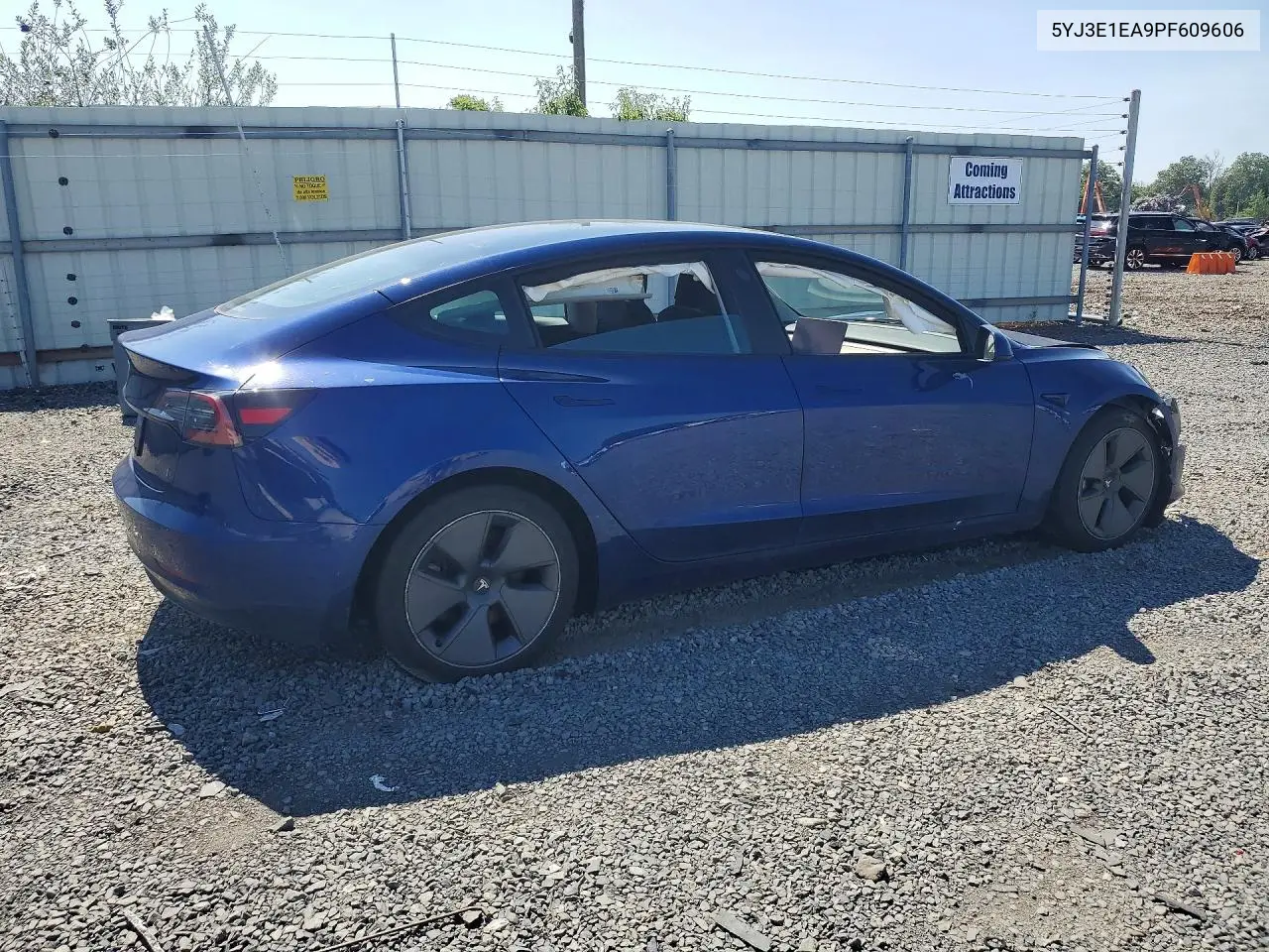 2023 Tesla Model 3 VIN: 5YJ3E1EA9PF609606 Lot: 61621446