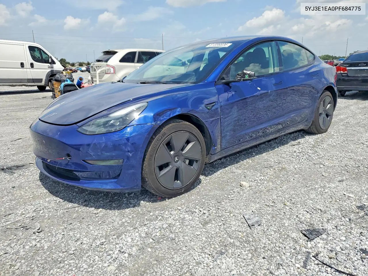 2023 Tesla Model 3 VIN: 5YJ3E1EA0PF684775 Lot: 61696836