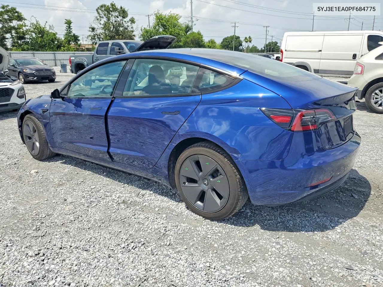 2023 Tesla Model 3 VIN: 5YJ3E1EA0PF684775 Lot: 61696836