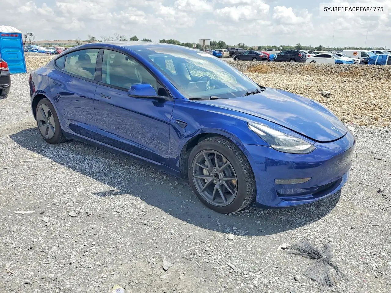 2023 Tesla Model 3 VIN: 5YJ3E1EA0PF684775 Lot: 61696836