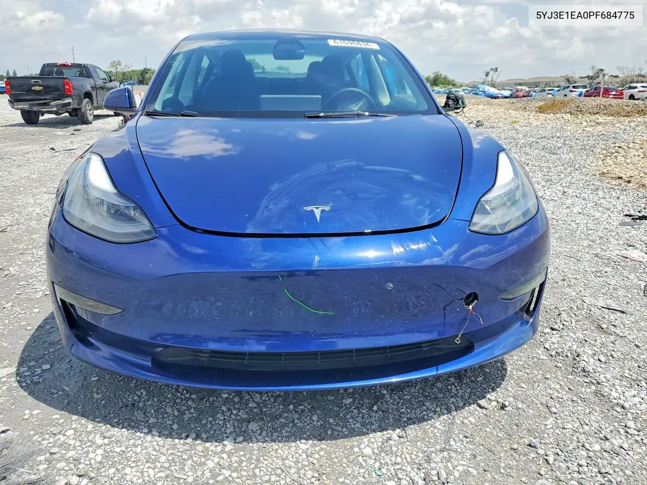 2023 Tesla Model 3 VIN: 5YJ3E1EA0PF684775 Lot: 61696836