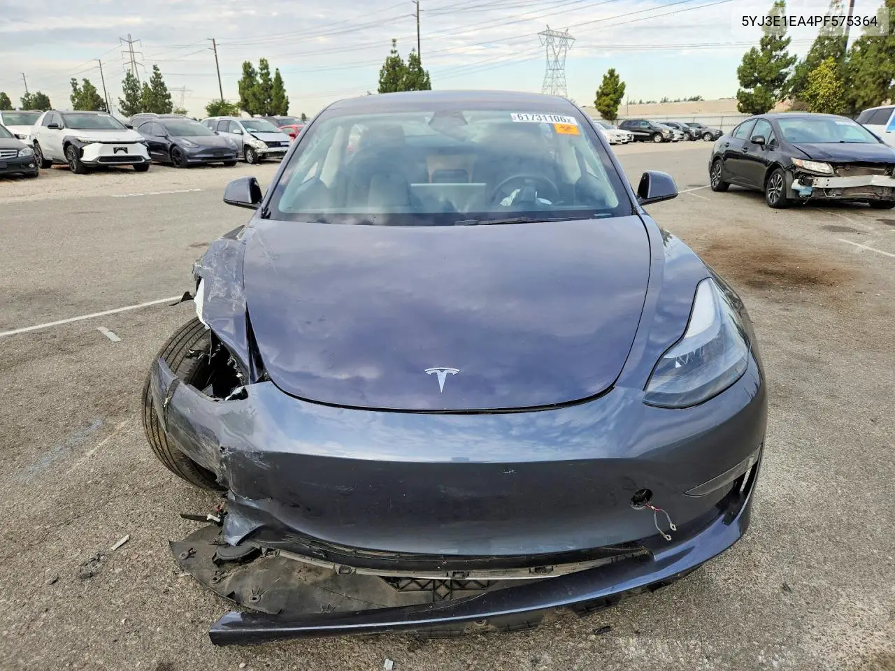 2023 Tesla Model 3 VIN: 5YJ3E1EA4PF575364 Lot: 61731106