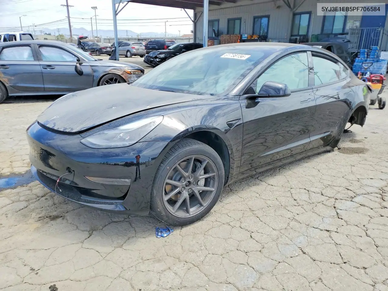 2023 Tesla Model 3 VIN: 5YJ3E1EB5PF706584 Lot: 61738156